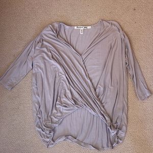Grey Long Sleeve Loose Top